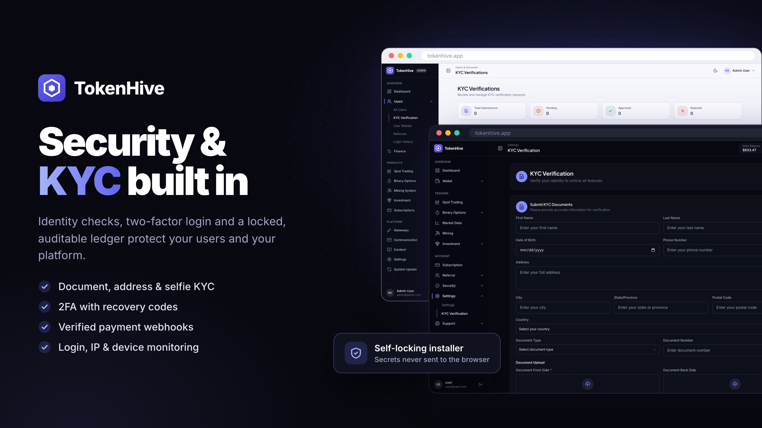 TokenHive - Crypto Trading Platform with Spot Exchange, Binary Options, Mining & ICO Launchpad